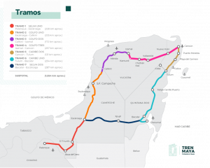 Mapa Estaciones Ruta Tren Maya Mexico